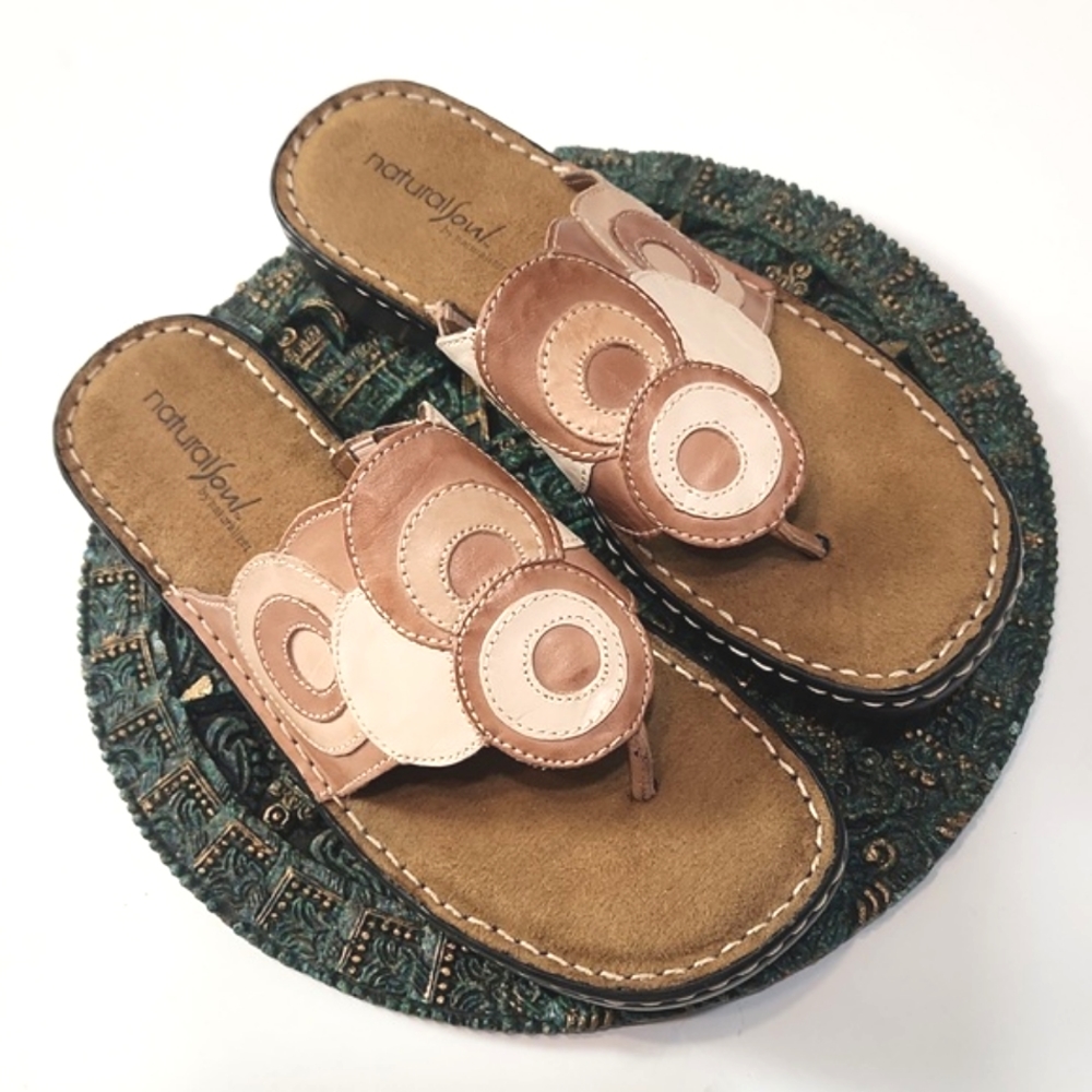 Natural Soul Leather Sandals